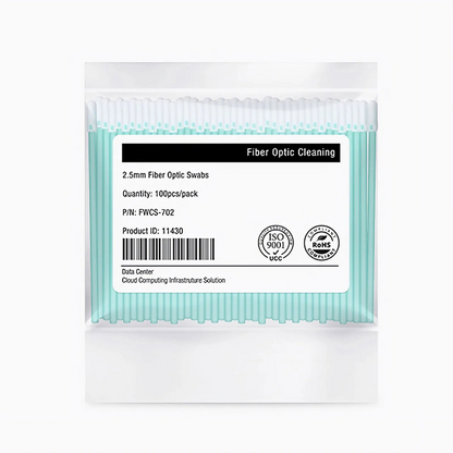FyberOptix 2.5mm Fiber Optic Lint-free Foam Clean Swabs (100pcs/Pack)