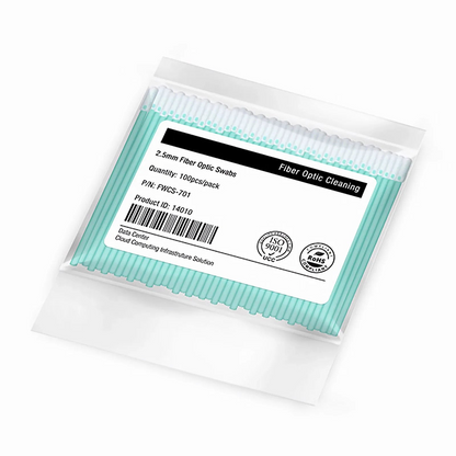FyberOptix 2.5mm Fiber Optic Lint-free Foam Clean Swabs (100pcs/Pack)