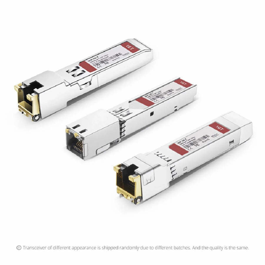 FyberOptix Cisco GLC-T Compatible 1000BASE-T SFP Copper 100m RJ-45 Transceiver Module