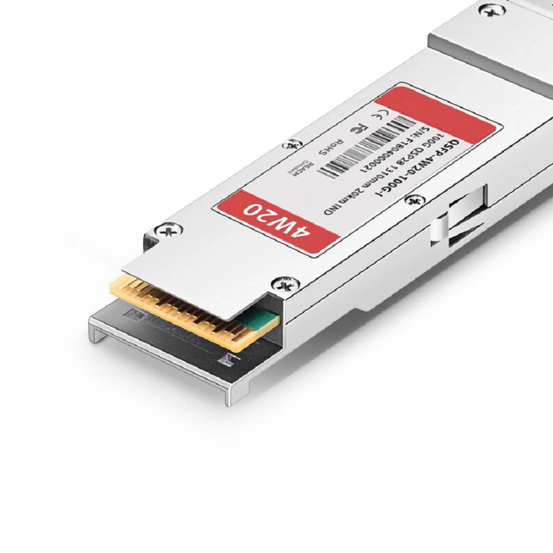 FyberOptix Cisco Compatible 100GBASE-4WDM-20 QSFP28 4 x 25G NRZ 1310nm 20km DOM Duplex LC /UPC SMF Optical Transceiver Module (Industrial)