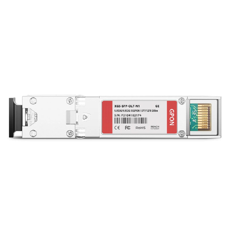FyberOptix Generic Compatible XGSPON OLT SFP+ 1577nm-TX/1270nm-RX 9.953G-TX/9.953G-RX Class N1 20km DOM Simplex SC/UPC SMF Optical Transceiver Module