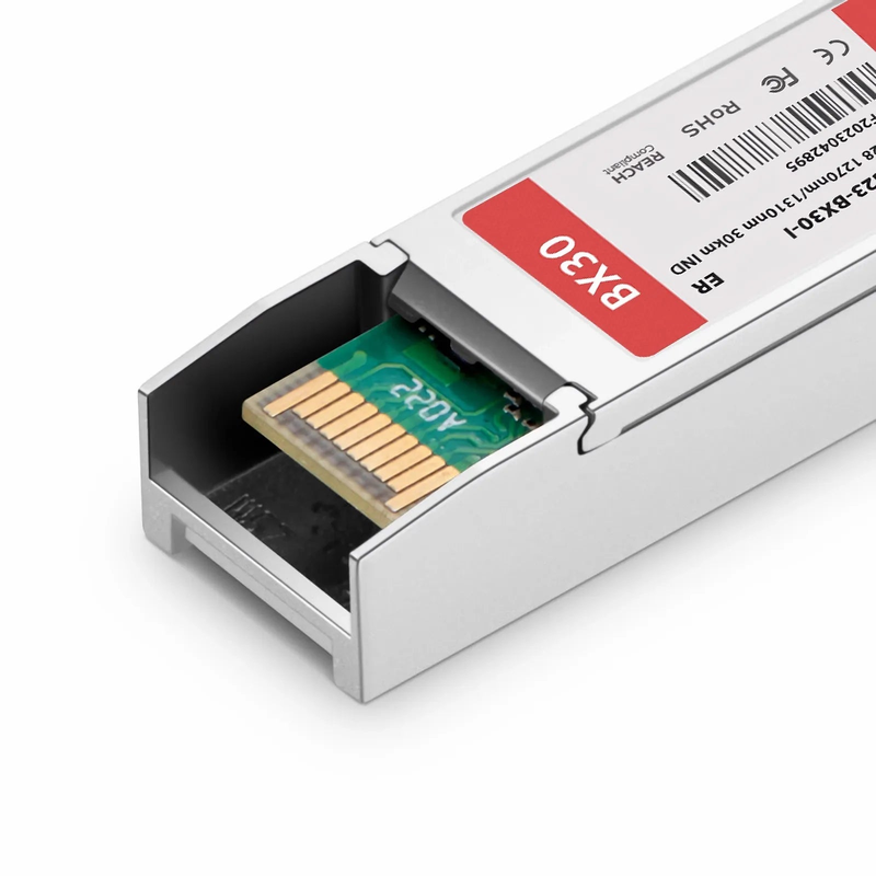 FyberOptix Ericsson Compatible SFP28 25GBASE-BX30-U BiDi 1270nm-TX/1310nm-RX 30km DOM Simplex LC/UPC SMF Optical Transceiver Module For 5G Wireless (Industrial)