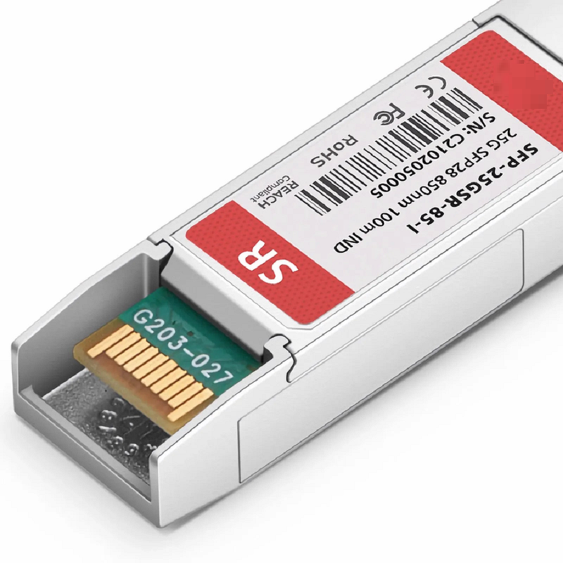 FyberOptix NVIDIA/Mellanox MMA2P00-AS-I Compatible 25GBASE-SR SFP28 850nm 100m DOM Duplex LC/UPC MMF Ethernet Optical Transceiver Module (Industrial)