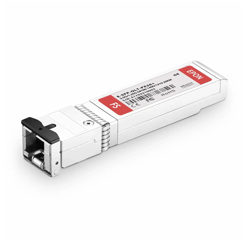 FyberOptix Generic Compatible EPON OLT SFP 1490nm-TX/1310nm-RX 1.25G-TX/1.25G-RX Class PX20+ 20km DOM Simplex SC/UPC SMF Optical Transceiver Module