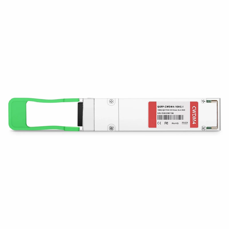 FyberOptix Extreme Compatible 100GBASE-CWDM4 QSFP28 4 x 25G NRZ 1310nm 2km DOM Duplex LC/UPC SMF Optical Transceiver Module (Industrial)