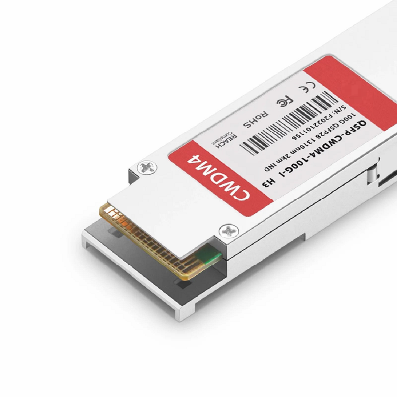 FyberOptix Extreme Compatible 100GBASE-CWDM4 QSFP28 4 x 25G NRZ 1310nm 2km DOM Duplex LC/UPC SMF Optical Transceiver Module (Industrial)