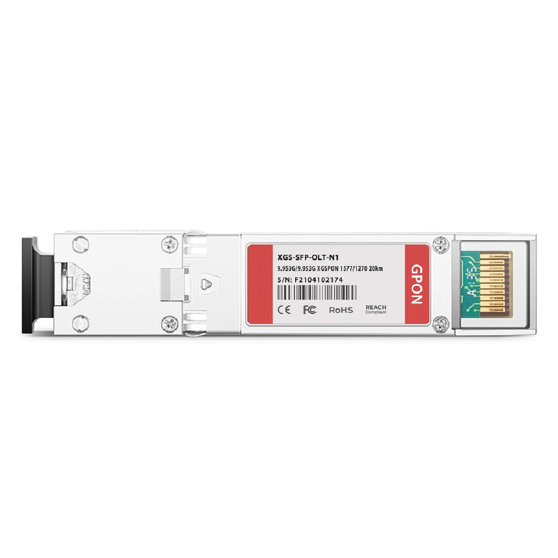FyberOptix Generic Compatible XGSPON OLT SFP+ 1577nm-TX/1270nm-RX 9.953G-TX/9.953G-RX Class N1 20km DOM Simplex SC/UPC SMF Optical Transceiver Module