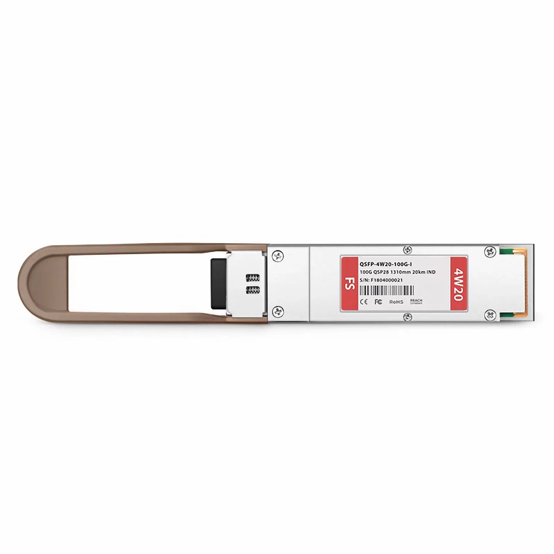 FyberOptix Cisco Compatible 100GBASE-4WDM-20 QSFP28 4 x 25G NRZ 1310nm 20km DOM Duplex LC /UPC SMF Optical Transceiver Module (Industrial)