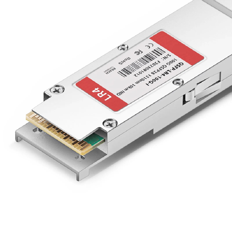 FyberOptix Cisco QSFP-100G-LR4-I Compatible 100GBASE-LR4 QSFP28 4 x 25G NRZ 1310nm 10km DOM Duplex LC/UPC SMF Optical Transceiver Module (Industrial)