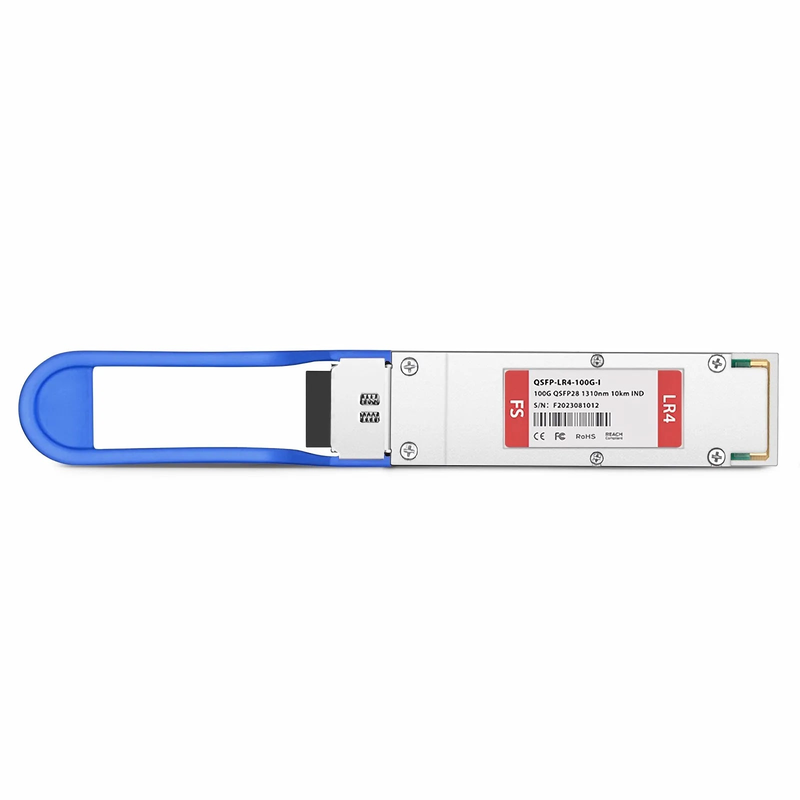 FyberOptix Cisco QSFP-100G-LR4-I Compatible 100GBASE-LR4 QSFP28 4 x 25G NRZ 1310nm 10km DOM Duplex LC/UPC SMF Optical Transceiver Module (Industrial)