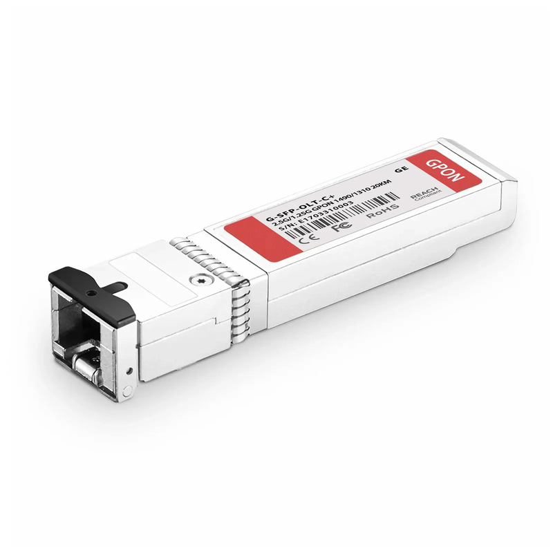 FyberOptix Generic Compatible GPON OLT SFP 1490nm-TX/1310nm-RX 2.488G-TX/1.244G-RX Class C+ 20km DOM Simplex SC/UPC SMF Optical Transceiver Module