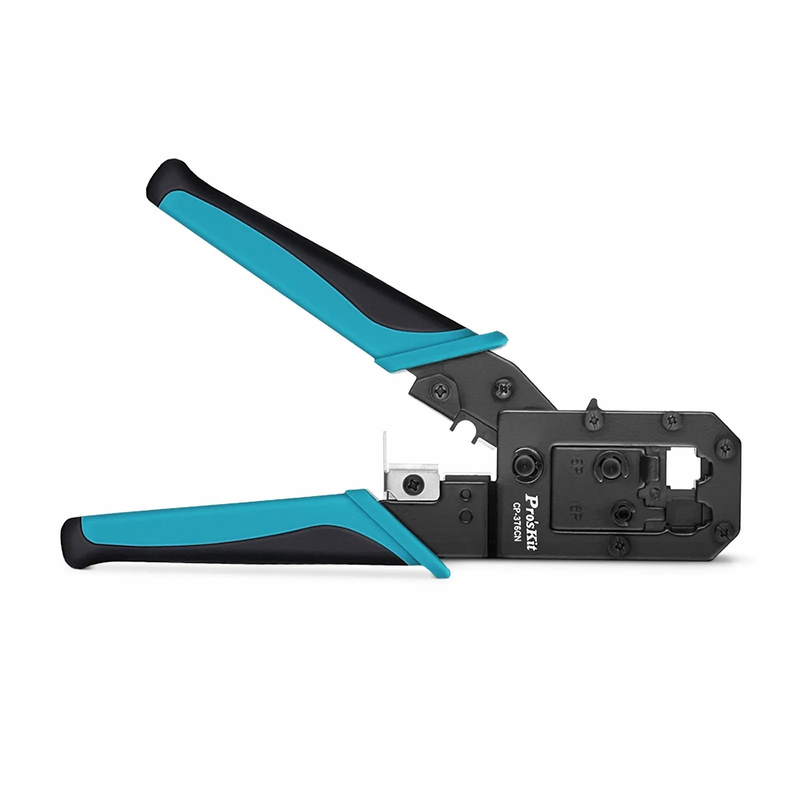 FyberOptix Pro'sKitÃ‚Â® All-in-one Modular Tool, Wire Stripper Cutter Crimper for 6P/8P Modular Plugs with Safety Baffle
