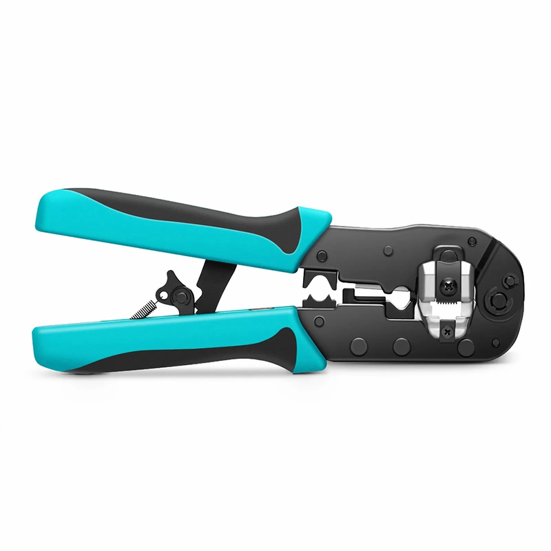 FyberOptix Pro'sKitÃ‚Â® All-in-one Modular Tool, Wire Stripper Cutter Crimper for Cat5/5e Cat6/6a Cat7 Modular Plugs with Dovetail Clip