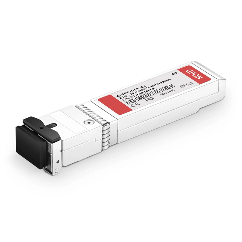 FyberOptix Generic Compatible GPON OLT SFP 1490nm-TX/1310nm-RX 2.488G-TX/1.244G-RX Class C+ 20km DOM Simplex SC/UPC SMF Optical Transceiver Module