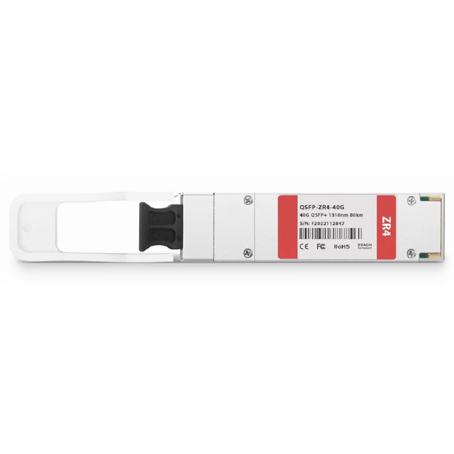 FyberOptix Cisco Compatible 40GBASE-ZR4 QSFP+ 1310nm 80km DOM Duplex LC/UPC SMF Optical Transceiver Module
