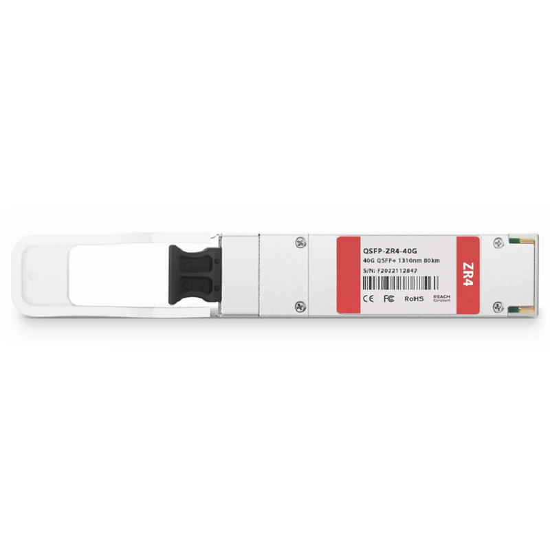 FyberOptix Arista Compatible 40GBASE-ZR4 QSFP+ 1310nm 80km DOM Duplex LC/UPC SMF Optical Transceiver Module