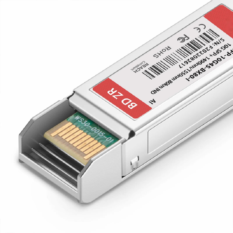 FyberOptix Extreme Networks 10GB-BX80-U-I Compatible 10GBASE BiDi SFP+ 1490nm-TX/1550nm-RX 80km DOM Simplex LC/UPC SMF Optical Transceiver Module (Industrial)