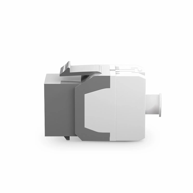 FyberOptix Cat6 RJ45 (8P8C) Unshielded Punch Down Keystone Jack Module, Gray (10 pcs/Pack)