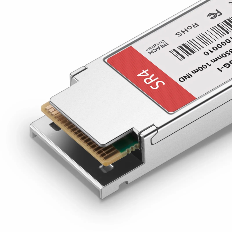 FyberOptix Cisco QSFP-100G-SR4-I Compatible 100GBASE-SR4 QSFP28 4 x 25G NRZ 850nm 100m DOM MPO-12/UPC MMF Optical Transceiver Module (Industrial), Breakout to 4 x 25G-SR