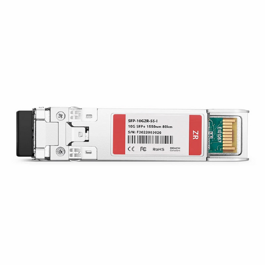 FyberOptix Cisco SFP-10G-ZR-I Compatible 10GBASE-ZR SFP+ 1550nm 80km DOM Duplex LC/UPC SMF Optical Transceiver Module (Industrial)