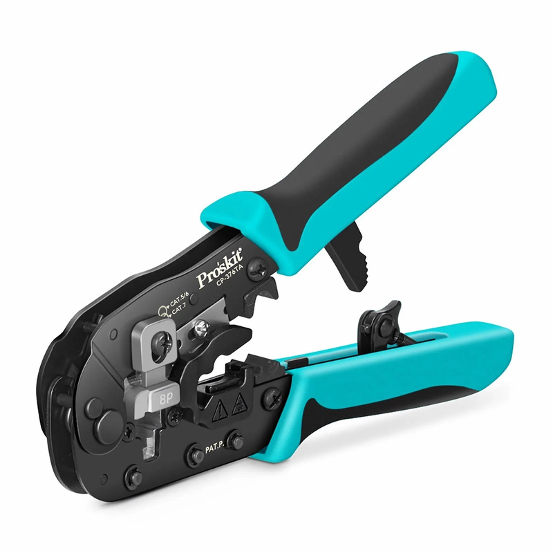 FyberOptix Pro'sKitÃ‚Â® All-in-one Modular Tool, Wire Stripper Cutter Crimper for Cat5/5e Cat6/6a Cat7 Modular Plugs with Dovetail Clip
