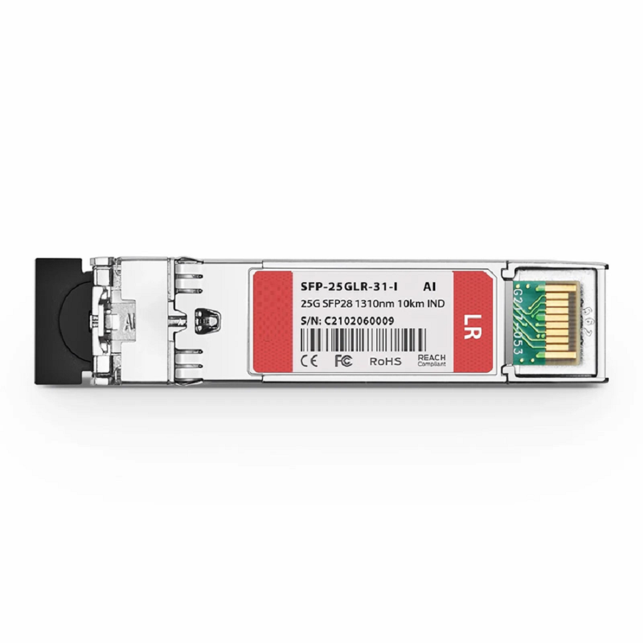 FyberOptix Arista Networks SFP-25G-LR-I Compatible 25GBASE-LR SFP28 1310nm 10km DOM Duplex LC/UPC SMF Optical Transceiver Module (Industrial)