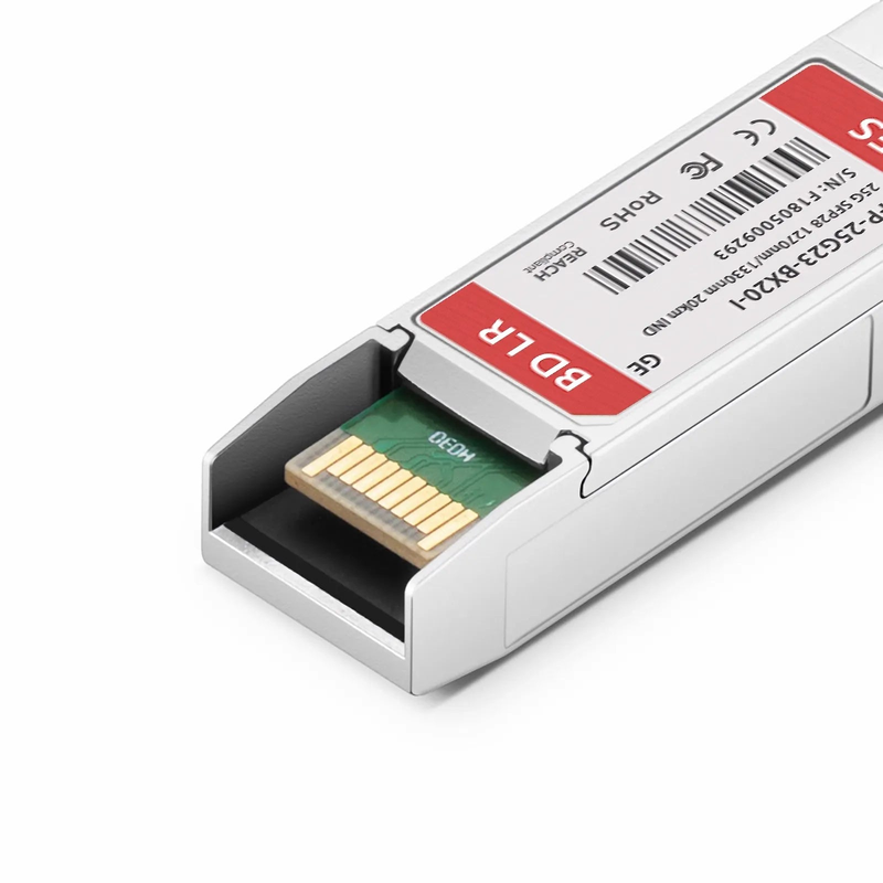 FyberOptix Generic Compatible 25GBASE-U SFP28 BiDi 1270nm-TX/1330nm-RX 20km DOM Simplex LC/UPC SMF Optical Transceiver Module (Industrial)