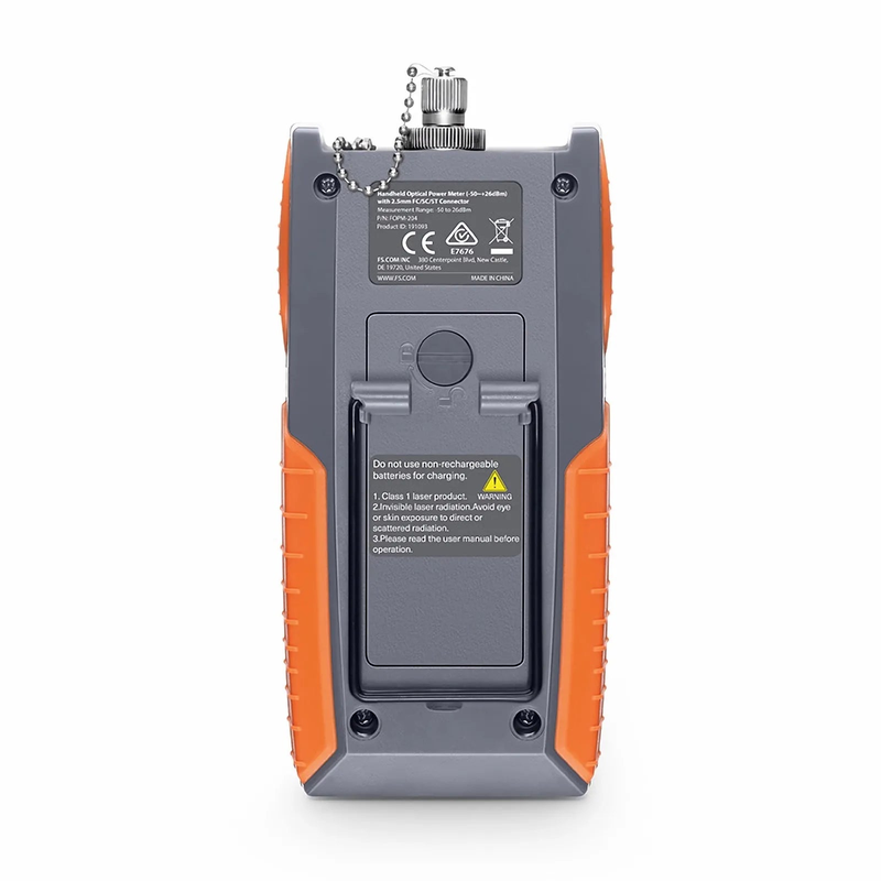 FyberOptix FOPM-204 Handheld Optical Power Meter (-50~+26dBm) with 2.5mm FC/SC/ST Connector