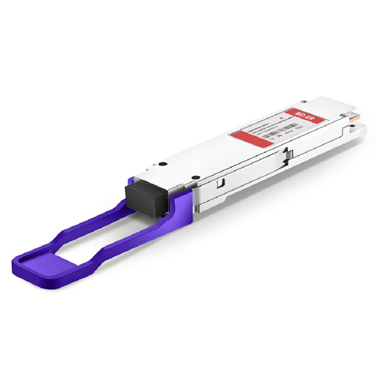 FyberOptix Cisco Compatible 100GBASE-BX40-U QSFP28 BiDi 4 x 25G NRZ 1304.58nm-TX/1309.14nm-RX 40km DOM Simplex LC/UPC SMF Optical Transceiver Module