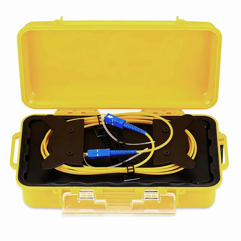 FyberOptix 1km SC UPC to SC UPC Single Mode Fiber Optic OTDR Launch Cable Box