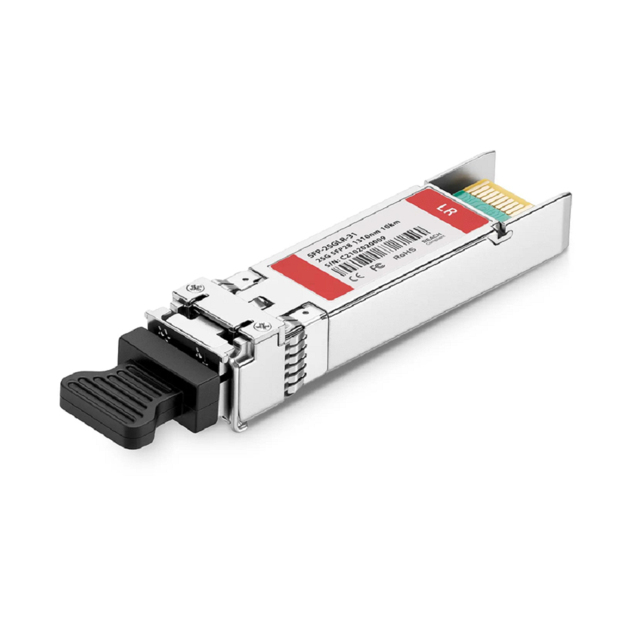 FyberOptix HW SFP-25G-LR Compatible 25GBASE-LR SFP28 1310nm 10km Duplex LC/UPC SMF DOM Optical Transceiver Module