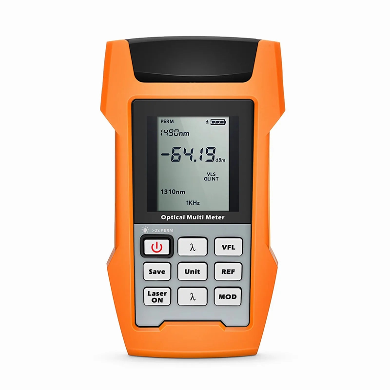 FyberOptix FHOM-103-1 Handheld Optical Multimeter Built-in 1mW Visual Fault Locator with Data Export Function