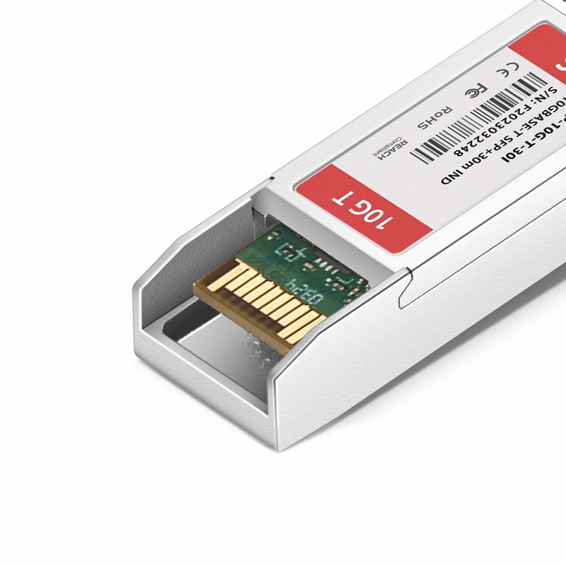 FyberOptix Cisco Compatible 10GBASE-T SFP+ Copper 30m RJ-45 Industrial Transceiver Module (LOS)