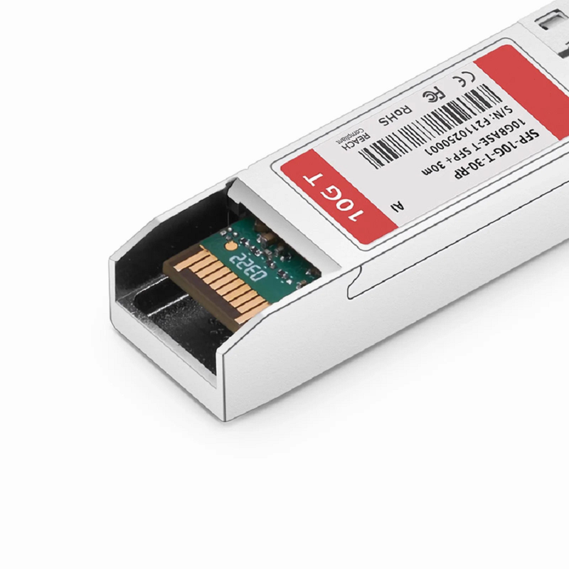 FyberOptix Intel Compatible 10GBASE-T SFP+ Copper 30m RJ-45 Transceiver Module with Reduced Power Consumption (LOS)