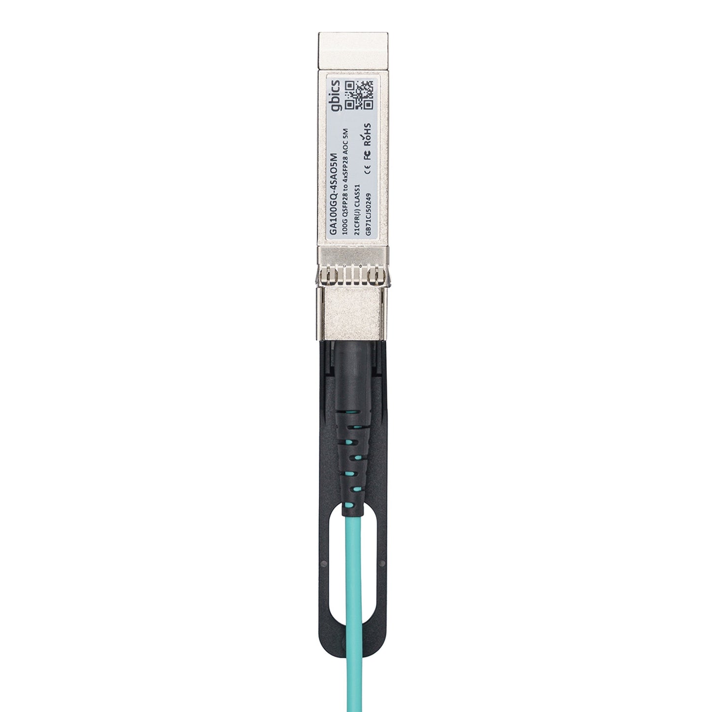 100G QSFP28 to 4 x 25G SFP28 Breakout Active Optical Cable (AOC) - Fyber Optix