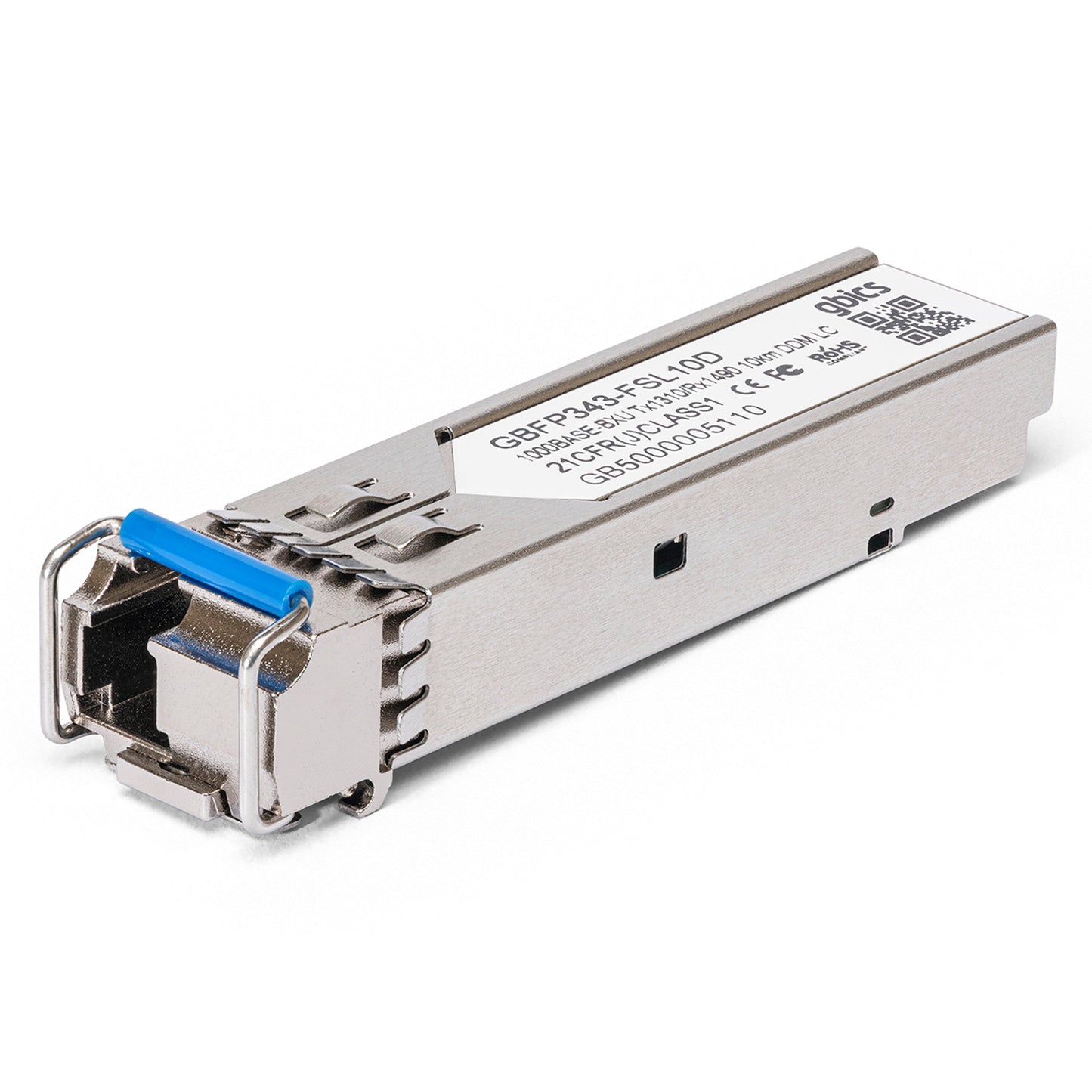 1000BASE - BX - U - Codable 1000BASE - BX - U BiDi SFP 1310nm - 1490nm 10km DOM Transceiver Module - Fyber Optix