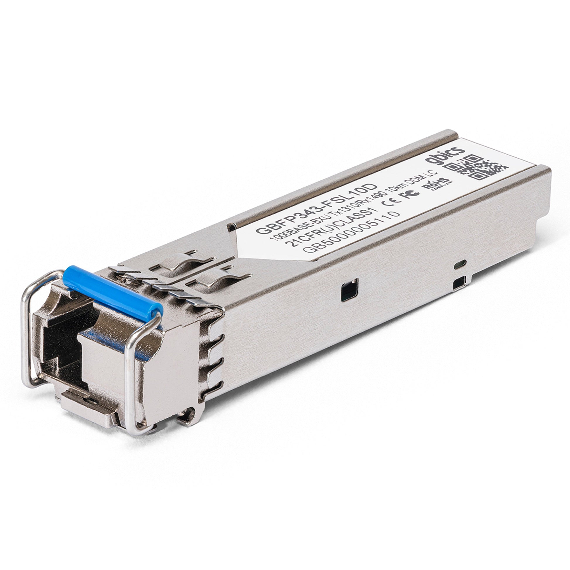 1000BASE - BX - U - Codable 1000BASE - BX - U BiDi SFP 1310nm - 1490nm 10km DOM Transceiver Module - Fyber Optix