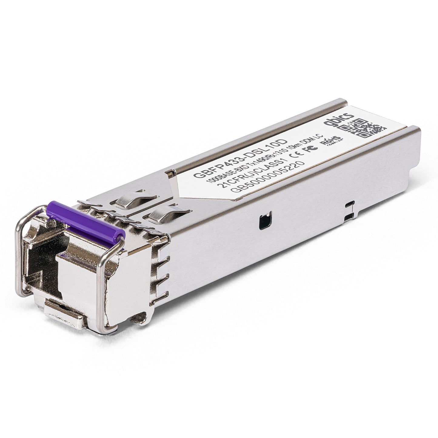 1000BASE-BX-D - Codable 1000BASE-BX-D BiDi SFP 1490nm-1310nm 10km DOM Transceiver Module