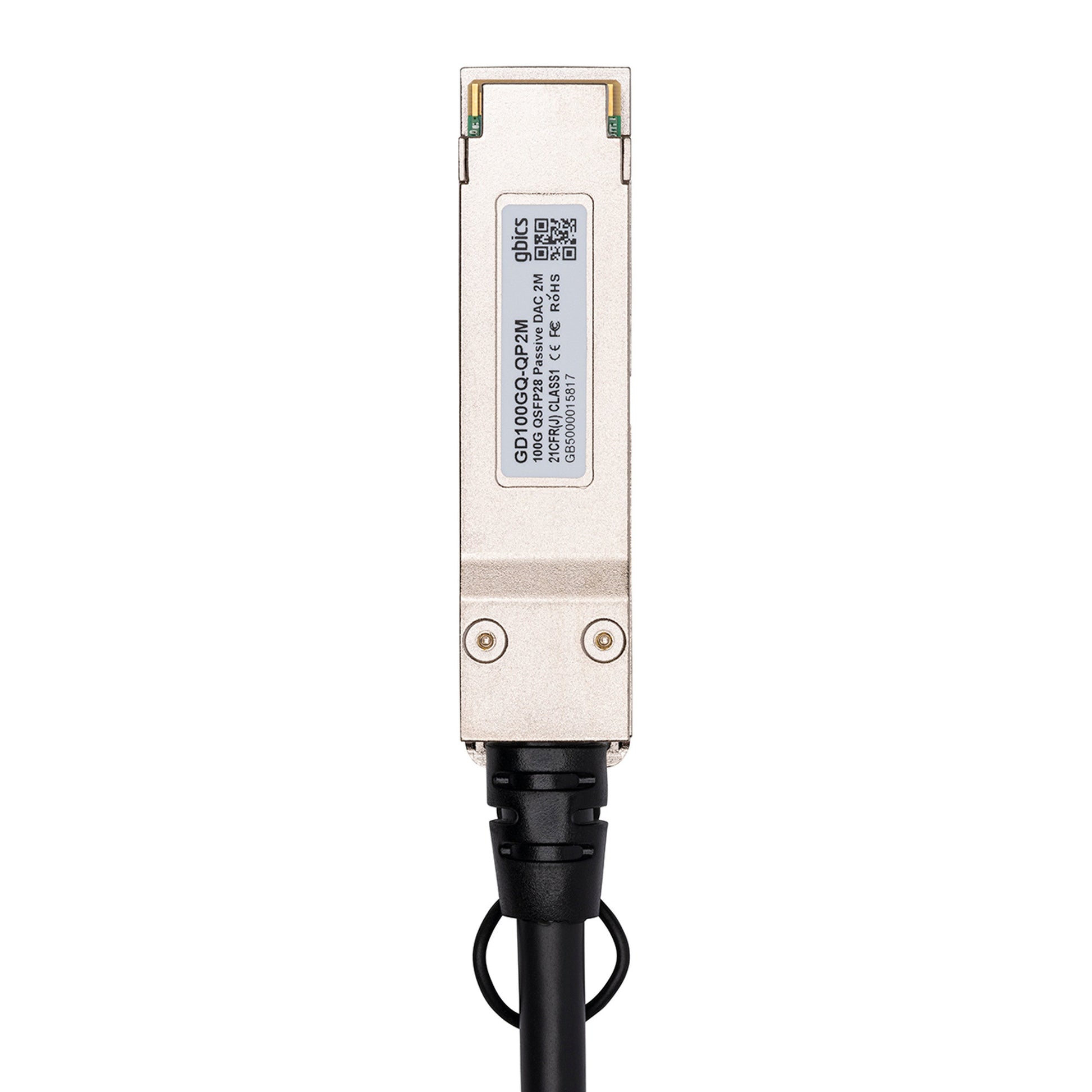 100CQQH2650 - Intel Compatible 5 metre 100G QSFP28 Passive Direct Attach Copper Twinax Cable - Fyber Optix
