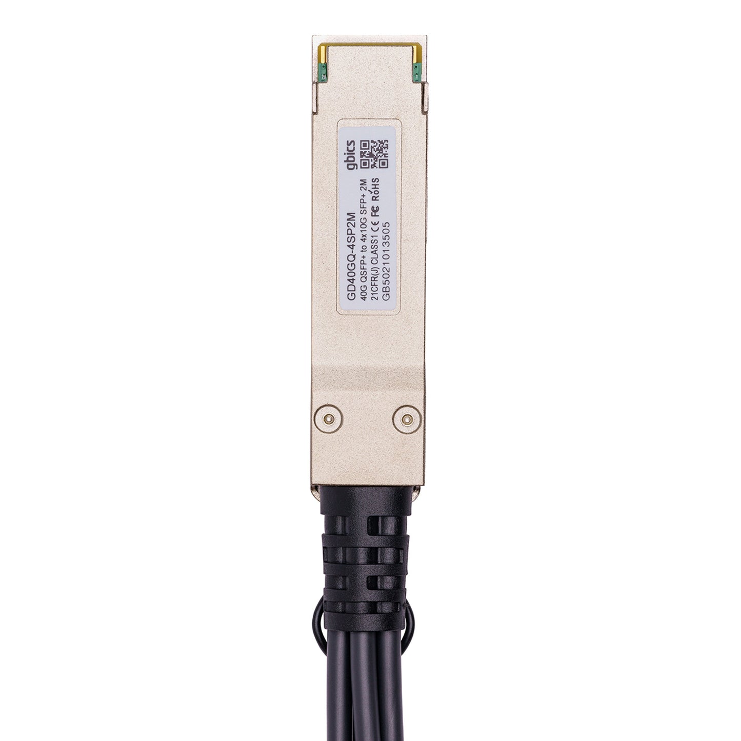AA1404036-E6 - Avaya Compatible 5 Metre 40G QSFP+ to 4x10G SFP+ Passive Direct Attach Copper Breakout Cable
