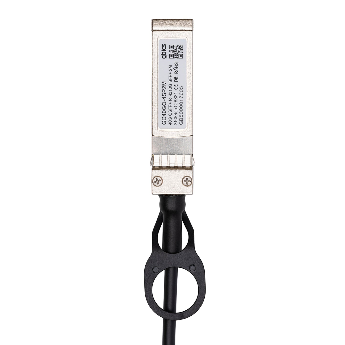 10202 - Extreme Compatible 1 metre 40G QSFP+ to 4x10G SFP+ Passive Direct Attach Copper Breakout Cable