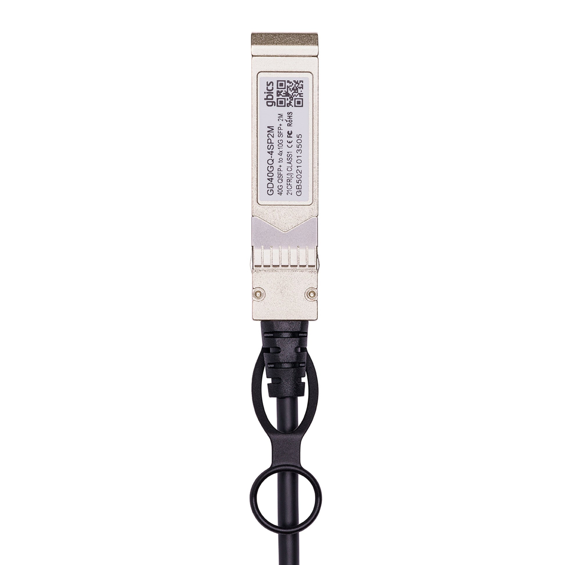 02310MUM - Huawei Compatible 5 Metre 40G QSFP+ to 4x10G SFP+ Passive Direct Attach Copper Breakout Cable - Fyber Optix