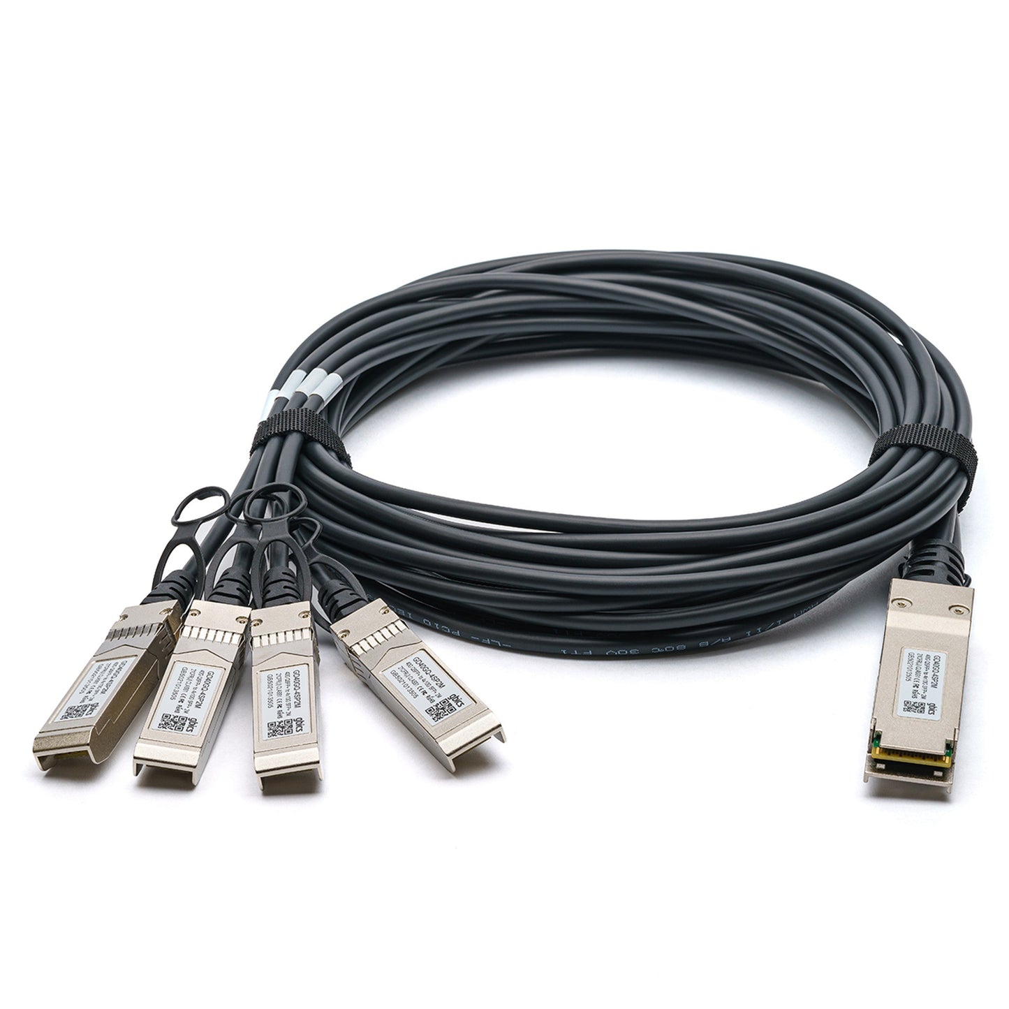 E40G-QSFP-4SFP-C-0501 Ruckus Compatible 5 Metre 40G QSFP+ to 4x10G SFP+ Passive Direct Attach Copper Breakout Cable