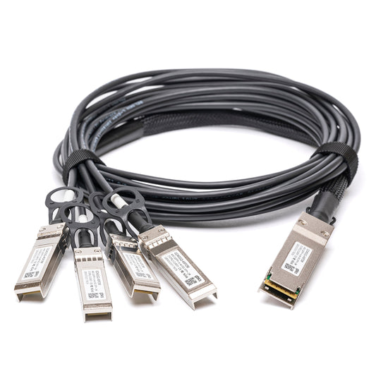 QSFP-4X10G-C3M - Alcatel-Lucent Nokia Compatible 3m 40G QSFP+ to 4x10G SFP+ Passive Direct Attach Copper Breakout Cable