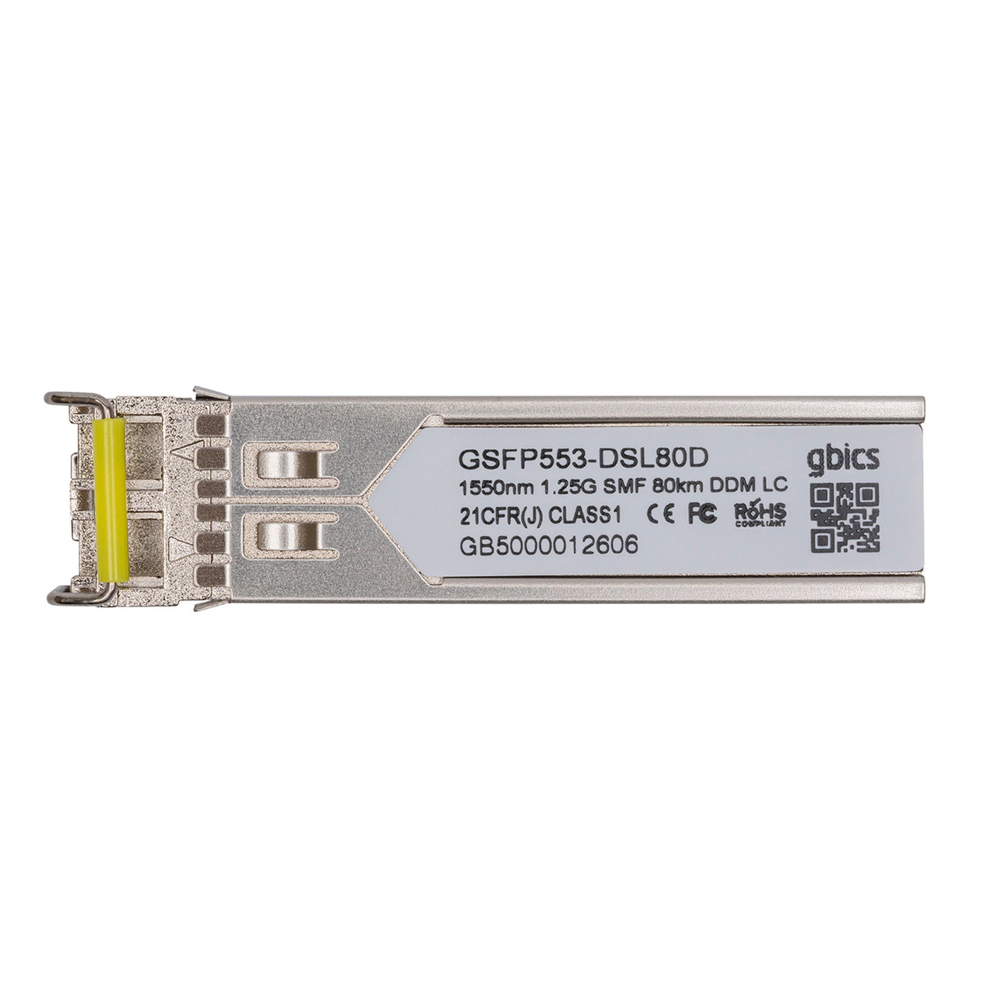 1000BASE - ZX - Open Standard 1000BASE - ZX SFP 1550nm 80km DOM Transceiver Module - Fyber Optix