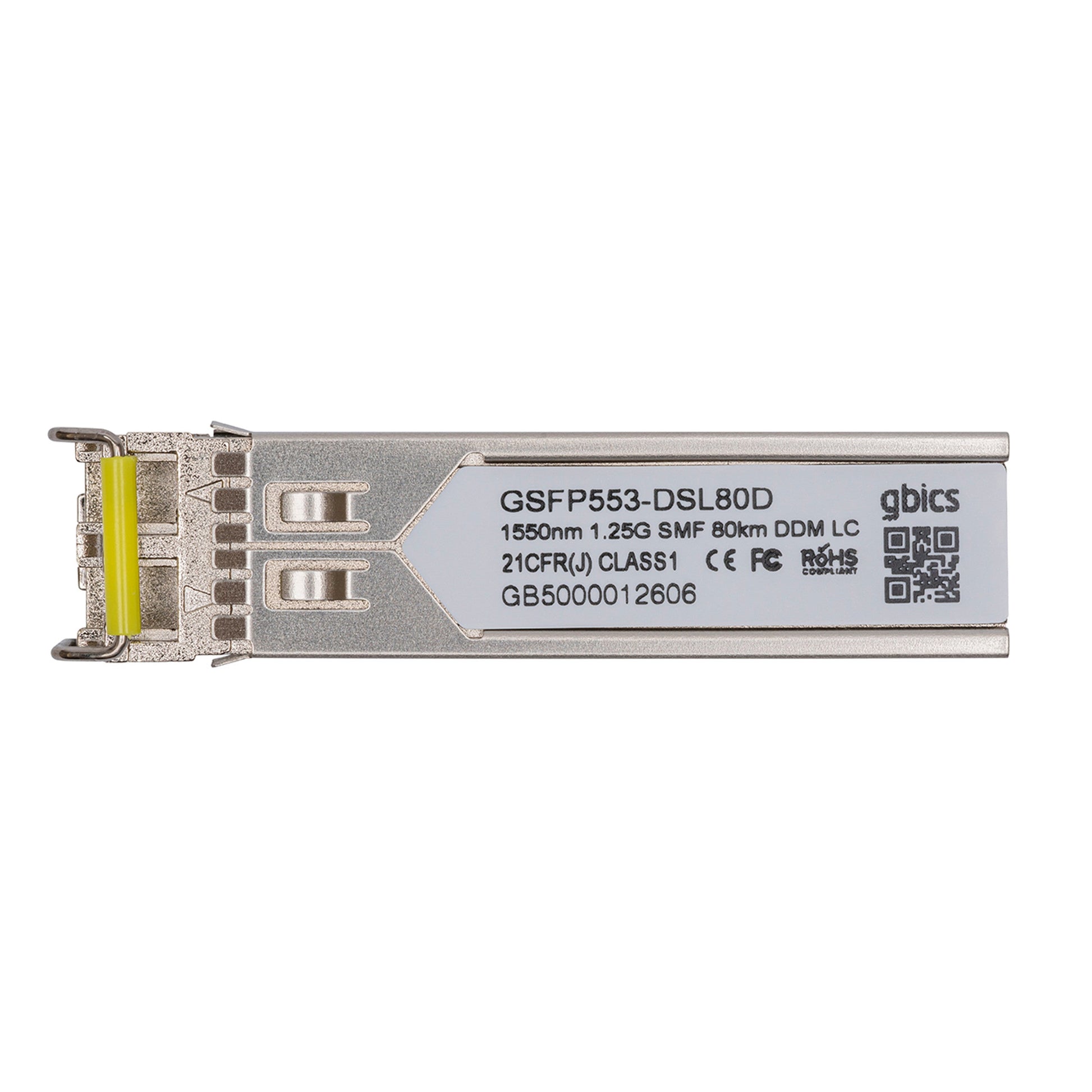 10053 - Extreme Compatible 1000BASE - ZX SFP 1550nm 80km Transceiver Module - Fyber Optix