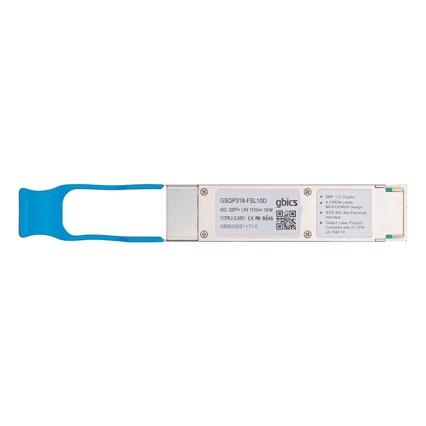 40GBASE-LX4 Codable QSFP+ 1310nm 2km LC DOM Transceiver Module