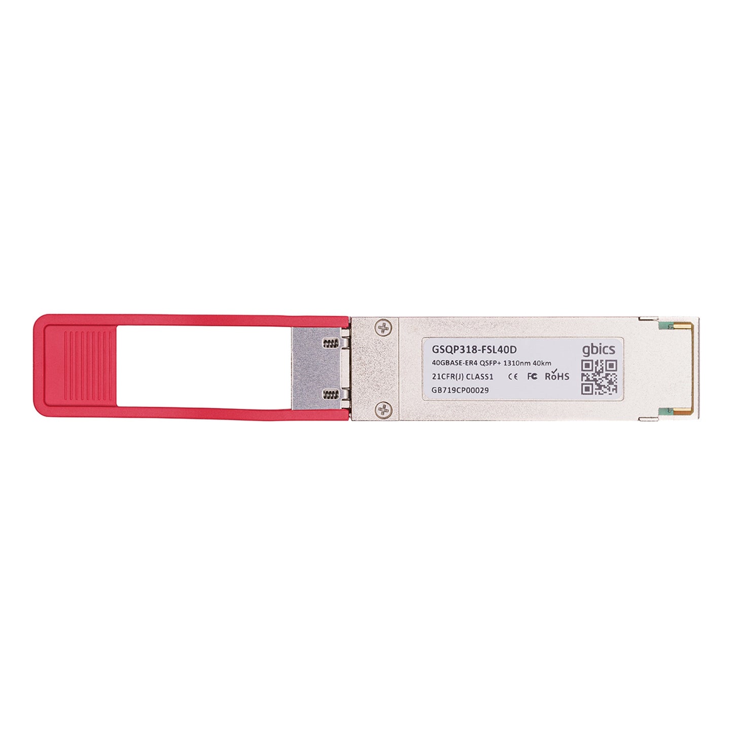 40G-QSFP-ER4 - Brocade Compatible 40GBASE-ER4 QSFP+ 1310nm 40km LC DOM Transceiver Module