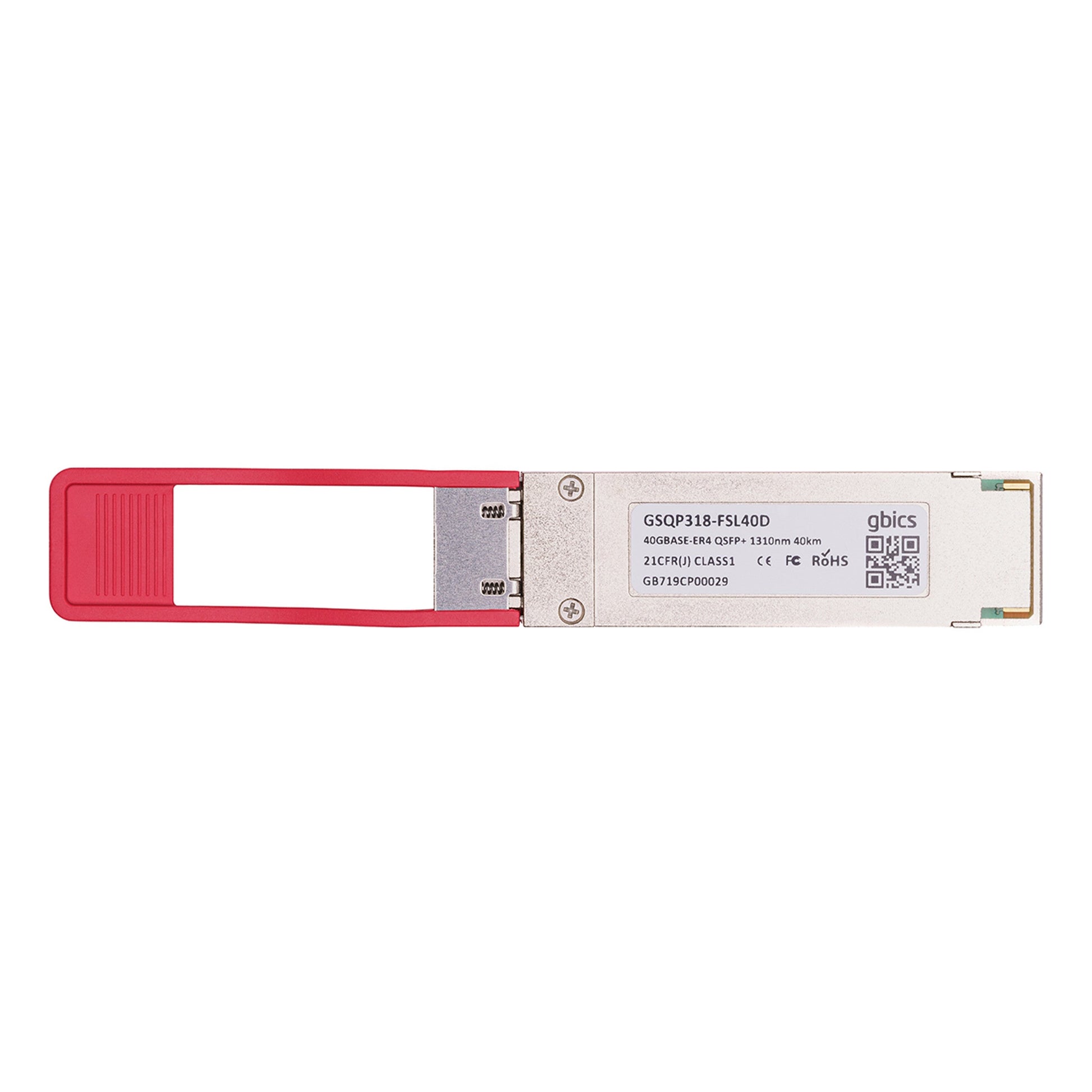 407 - BBVI - Dell Compatible 40GBASE - ER4 and OTU3 QSFP+ 1310nm 40km LC DOM Transceiver Module - Fyber Optix