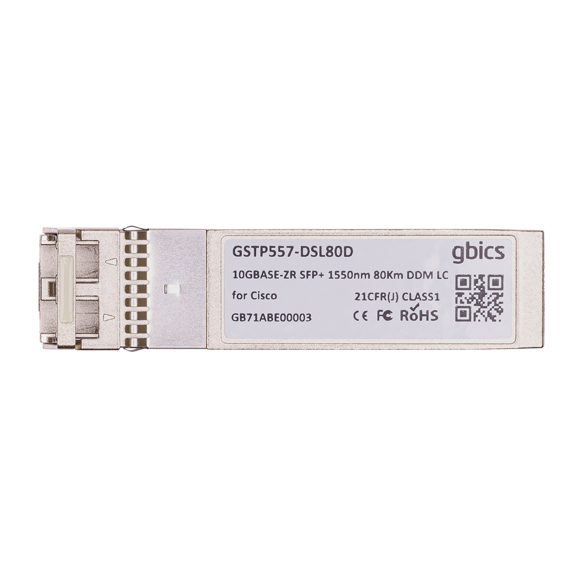 10310 - Extreme Compatible 10GBASE - ZR SFP+ 1550nm 80km DOM Transceiver Module - Fyber Optix
